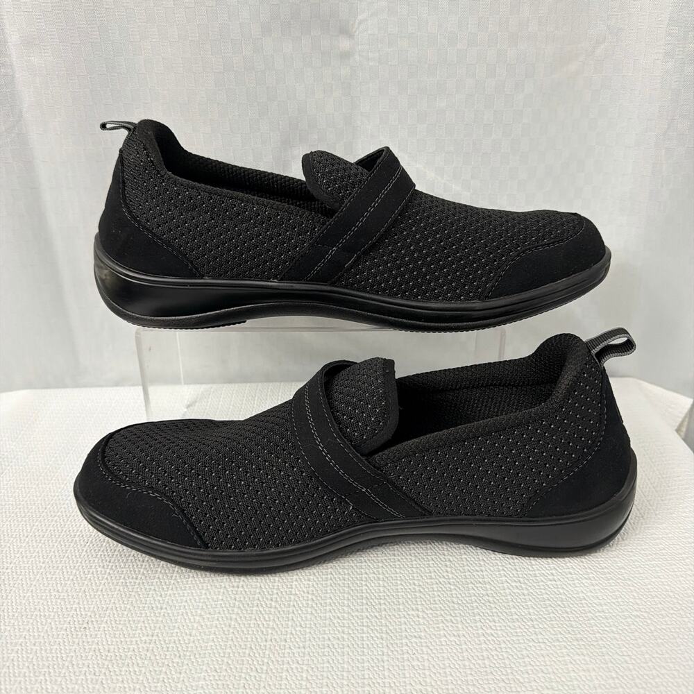 Orthofeet Quincy Black Shoes Womens Size 12 B No Insoles Comfort Diabetic - Picture 9 of 11